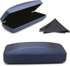 Hard Shell Eyeglass Case- Glass Case With Cleaning Cloth, Glasses Case hard shel