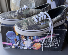 VANS Star Wars Boba Fett Camuflado Lona Tenis Verde/Negro Para Hombre EE. UU. 10.5 PERFECTAS