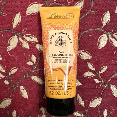 NEW Bielenda Manuka Honey Face Cleansing Foam 6.2 Oz For Dry & Sensitive Skin 