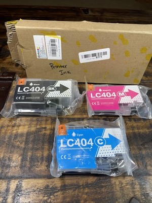 LC404 EZink Easy Ink Easy Print Black Cyan Magenta Premium Ink NO YELLOW
