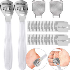 24 Pieces Callus Shaver Sets, 20 Replacement Slices Blades 2 Callus Shavers Stai