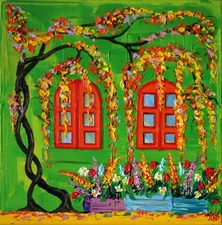 Original Oil Canvas Painting "Whisper of Flowers" Art by Ukrainian Artist