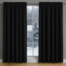 Image of Thermal Curtains Blackout Winter Curtain Cold Blocking Thickened Curtains Panels