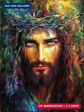 5D DIY Diamond Art Kits for Adults,Wreath of Jesus Diamond Paintings Kits
