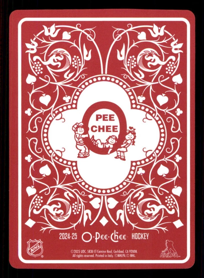 2024-25 O-Pee-Chee Playing Cards #8CLUBS Jack Hughes - Image 2 of 2