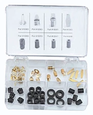 FJC A/C AC Charging Hose Seal & Depressor Rebuild Repair Parts Assortment Kit