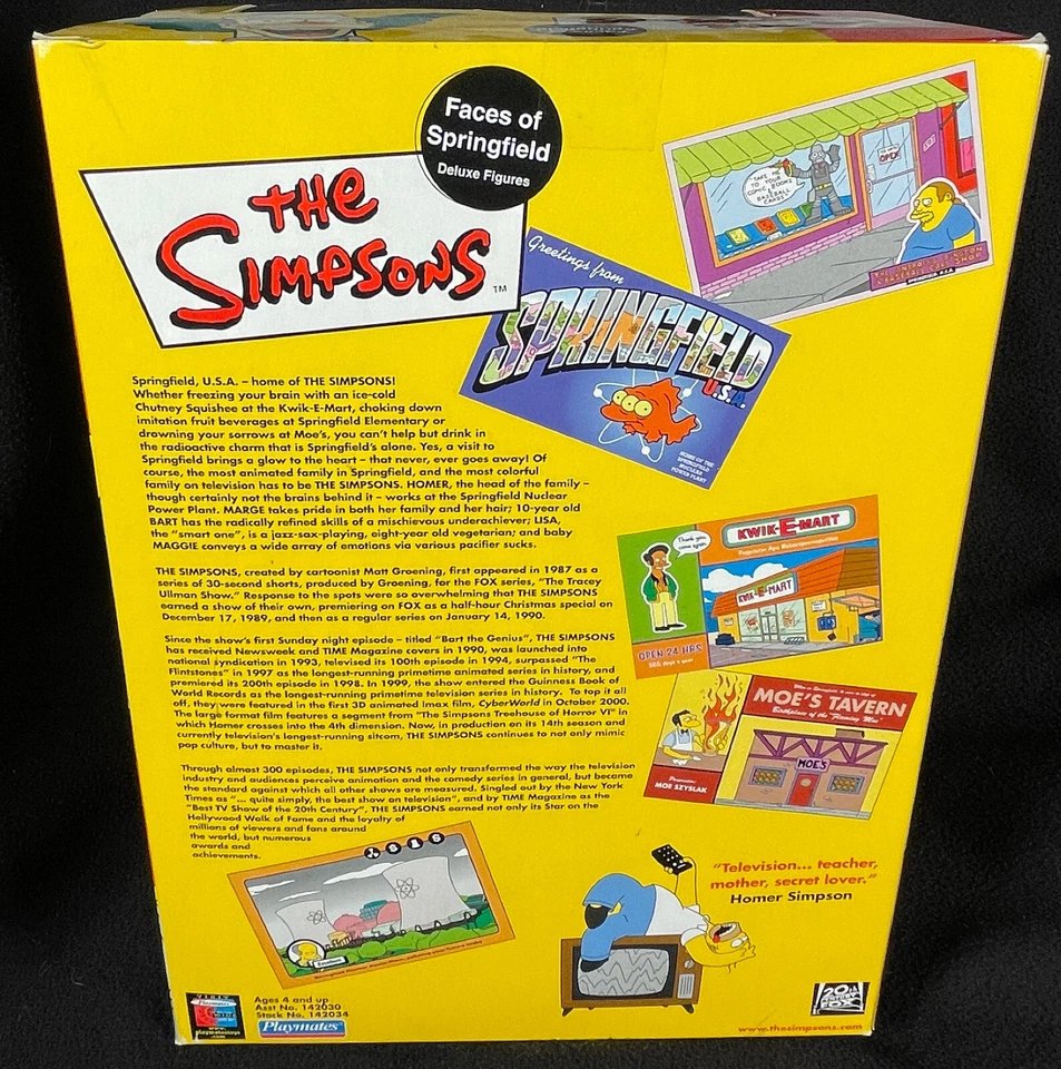 2000-2002 Playmates World of Springfield Figuras interactivas Intelli-Tronic MOC Foto 3 de 4