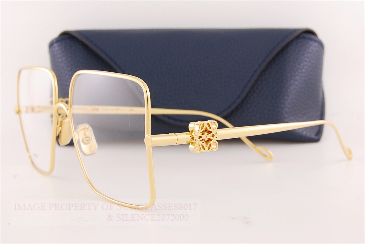 Brand New LOEWE Eyeglass Frames LW 50038U 030 Gold For Women 