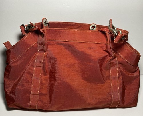 Baggallini HAMPTON Satchel Orange Handbag Purse Tote Shoulder Bag Wallet  EUC - Picture 7 of 11
