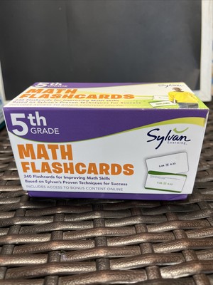 Sylvan Learning 5th Grade Math Flash Cards
