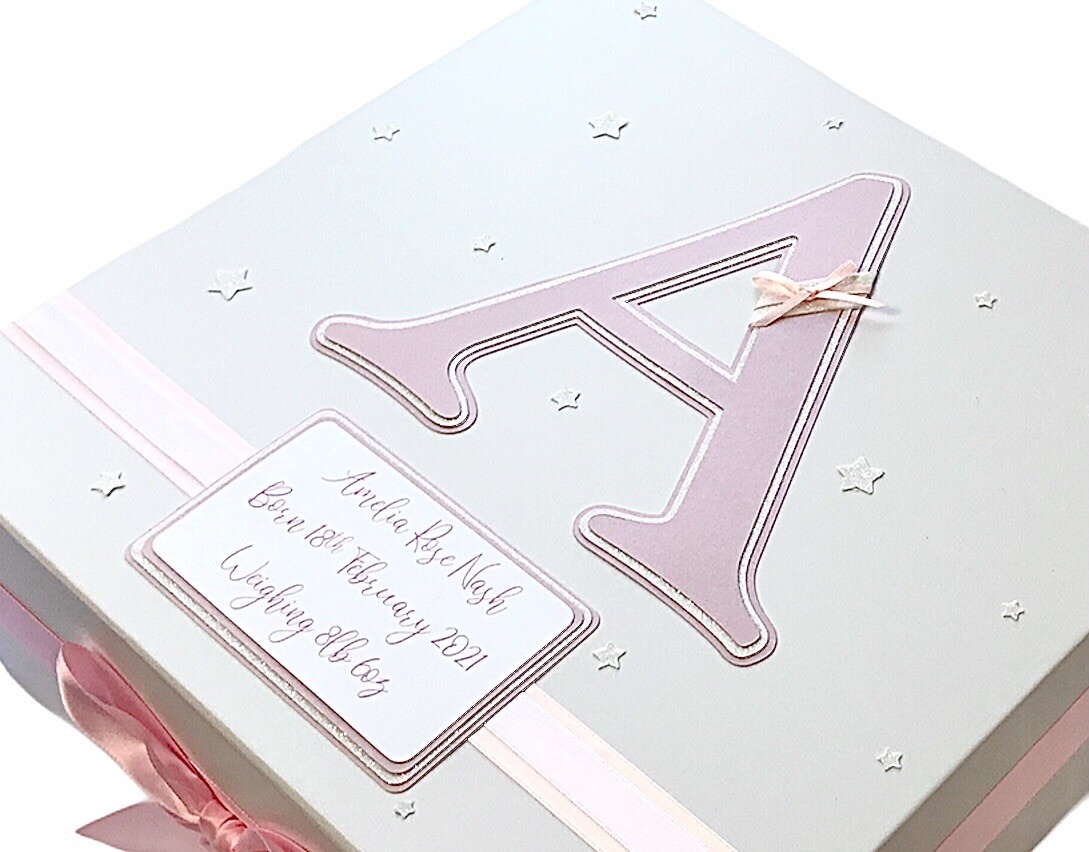 Personalised EXTRA LARGE Baby Keepsake Box/ Memory Box. ANY COLOUR eBay