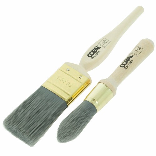 Coral Chalk Paint Brush Set Precision Furniture Paint Brush Detail Edge Contour eBay