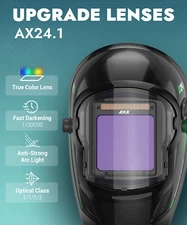 AIXZ True Color Welding Mask Fast Auto Darkening Large View Solar Welder Helmet