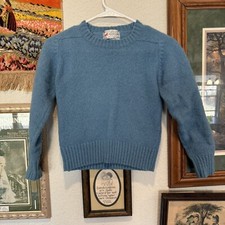 Vintage 80s/90s Shetlander Crazy Horse 100 Wool Shirt Size XXS