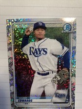 XAVIER EDWARDS 2020 Bowman Draft Base Chrome Sparkle #BD-44 Tampa Bay Rays