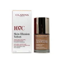 CLARINS SKIN ILLUSION VELVET FOUNDATION 30 ML/1 FL.OZ. #107C
