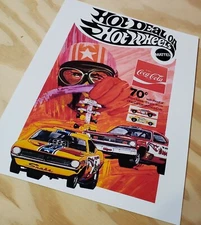 Hot Wheels Coca Cola offer Ad Poster Reproduction Mongoose Snake
