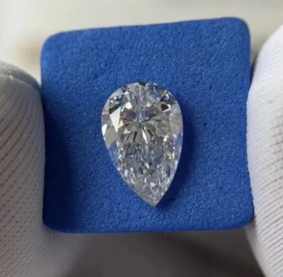 Lab Grown Diamond 1.00 CT PEAR SHAPE Certified D-F Color VVS -VS Clarity