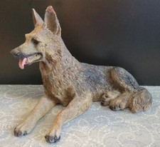 German Shepherd Ceramic Resin Figurine