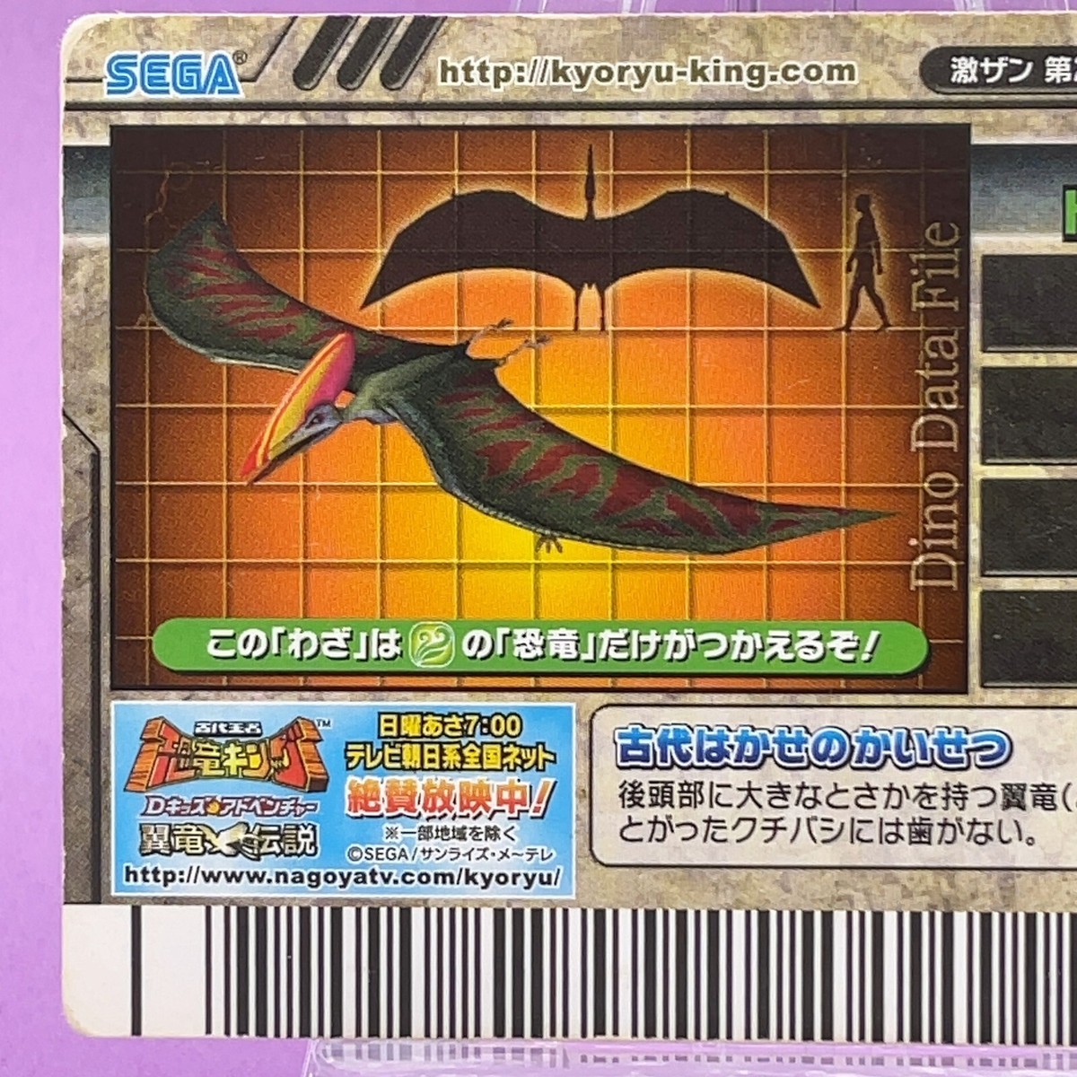 Tupuxuara 076 -Dino Dinosaur King Arcade Card 2nd + Holo Kyoryu