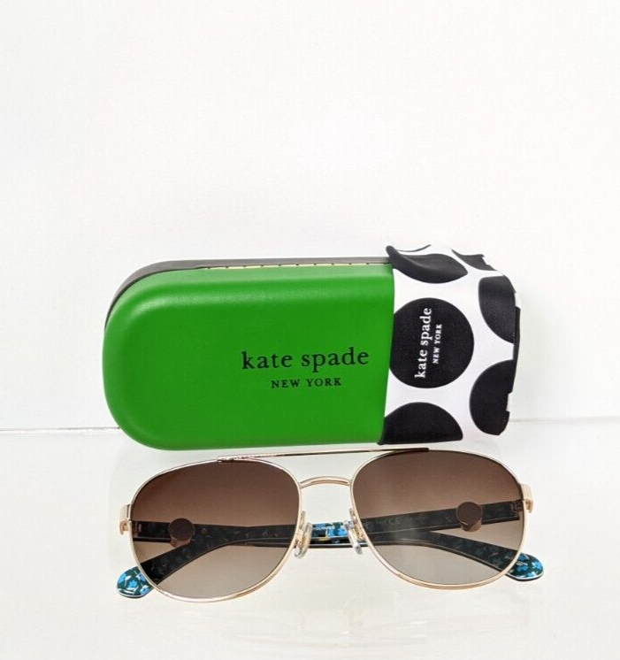 New Authentic Kate Spade Sunglasses Raglan 06JLA Gold 56mm  display picture 1
