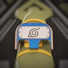 Titanium Glock back plate fits Gen 1-5  - Anime Leaf Ver.2 design
