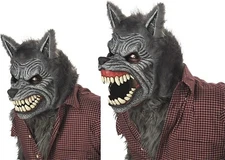 Adult Werewolf Ani-Motion Mask Halloween Costume Accessory