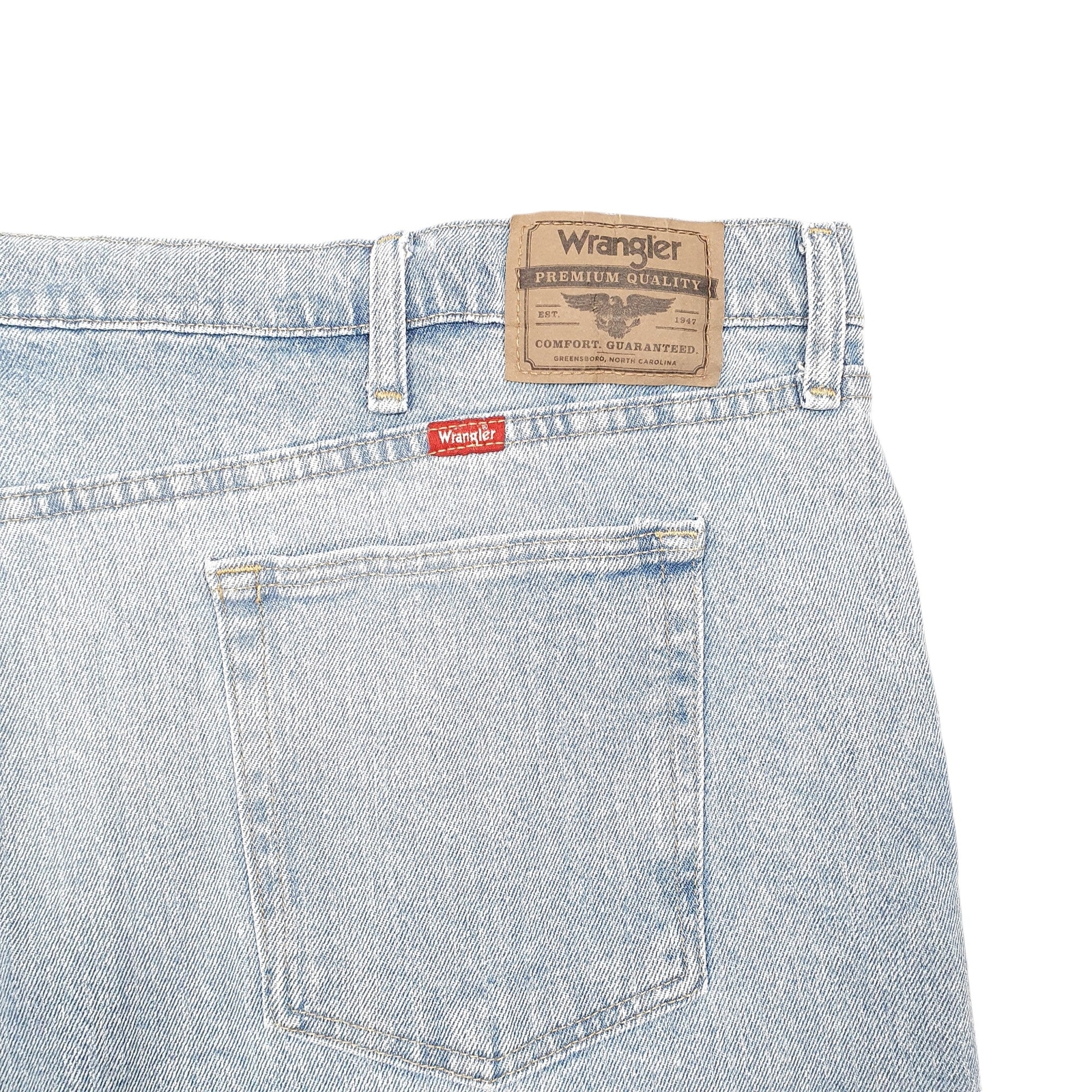WRANGLER Denim Jeans Jorts Regular Blue Denim Jeans Cotton Shorts Mens W48 image 2