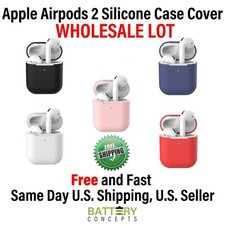 Apple AirPods 2 Wireless Charging Protective Silicone Case Cover WHOLESALE LOT