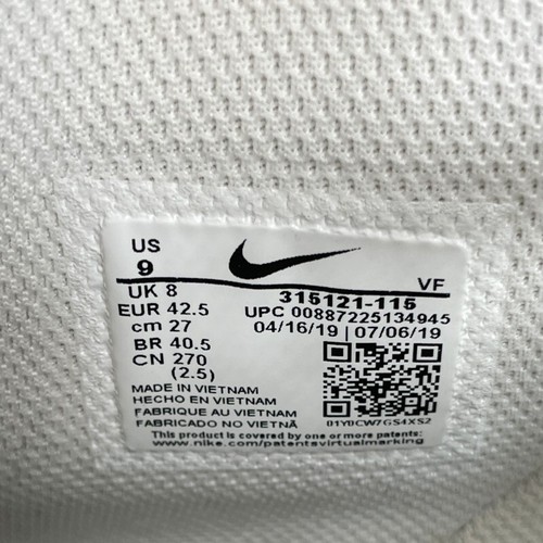 Nike Shoes Mens Size 9 Air Force 1 High Basketball Sneaker White Cushioned - Picture 11 of 12