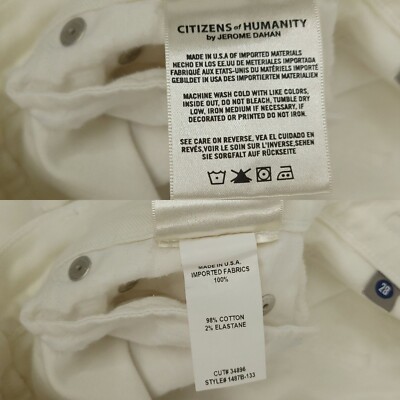 Citizens Of Humanity Distressed Capri Crop Jeans Womens Size 31