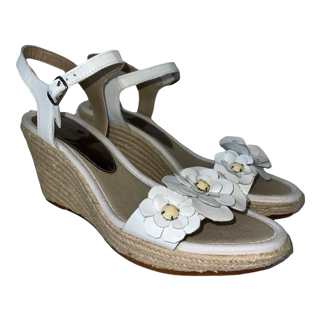 Bare Traps Womens SIze 8.5 Tease Daisy Wedges Leather Strappy Espadrille  Heels | eBay
