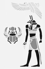 6"x10" Clear Plastic Stencil - Egyptian (ME339)