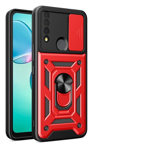 For TCL 30 XE 5G/Case Shockproof Ring Stand Phone Cover w/ Tempered Glass - Photo 14 sur 16