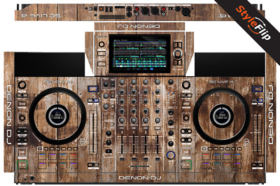 Denon SC Live 4 | Color Wood 1 | Protective Decal | StyleFlip Skins