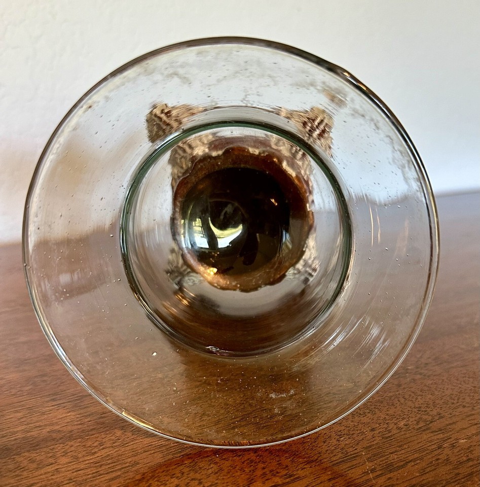 Southern Living Historic Bell Jar Candle Holder Bubble Glass 8x5” eBay