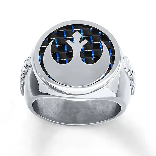 Bague homme Star Wars Rebel Alliance en acier inoxydable taille 10 - Photo 1 sur 1