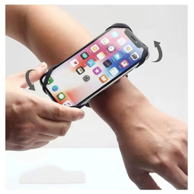 Phone Holder Wrist Strap Armband 360 Rotating Hand Fixed Elastic
