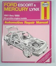 Ford Escort - Mercury Lynx 1981 thru 1990 Haynes Automotive Repair Manual #789