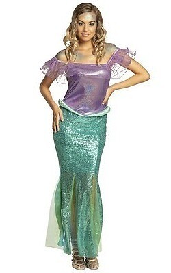 Costume Donna Principessa Sirena Taglia 36/38