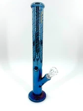 16 in Glass Bong Water Pipes with 14mm Skull Bubbler