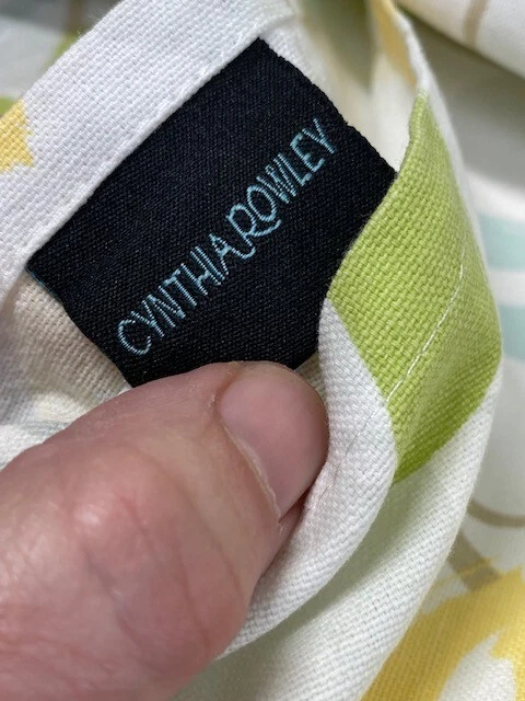 Cortina de Ducha Cynthia Rowley Tela Multicolor Algodón 72 x 66" Decoración Baño Foto 4 de 4