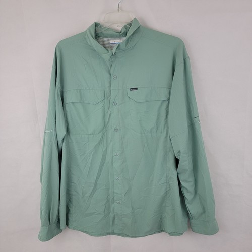 Columbia Herren Hemd Gr. XXL Silver Ridge Lite GRÜN Langarm Ripstop Wandern - Bild 1 von 14