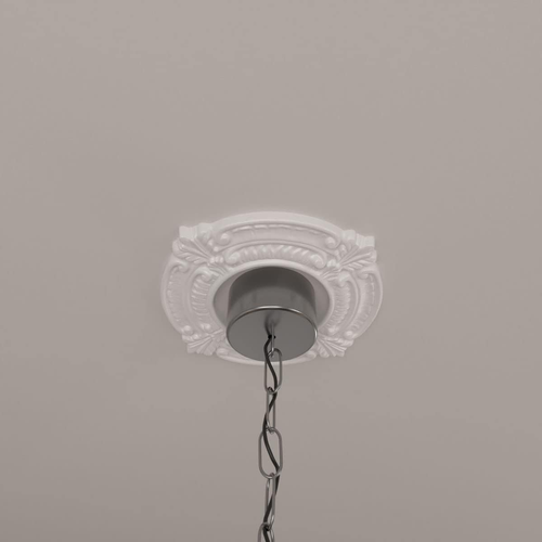 Ekena Millwork CM09BN Benson Ceiling Medallion, 9"OD X 4 1/8"ID X 5/8"P, Primed - Picture 10 of 12