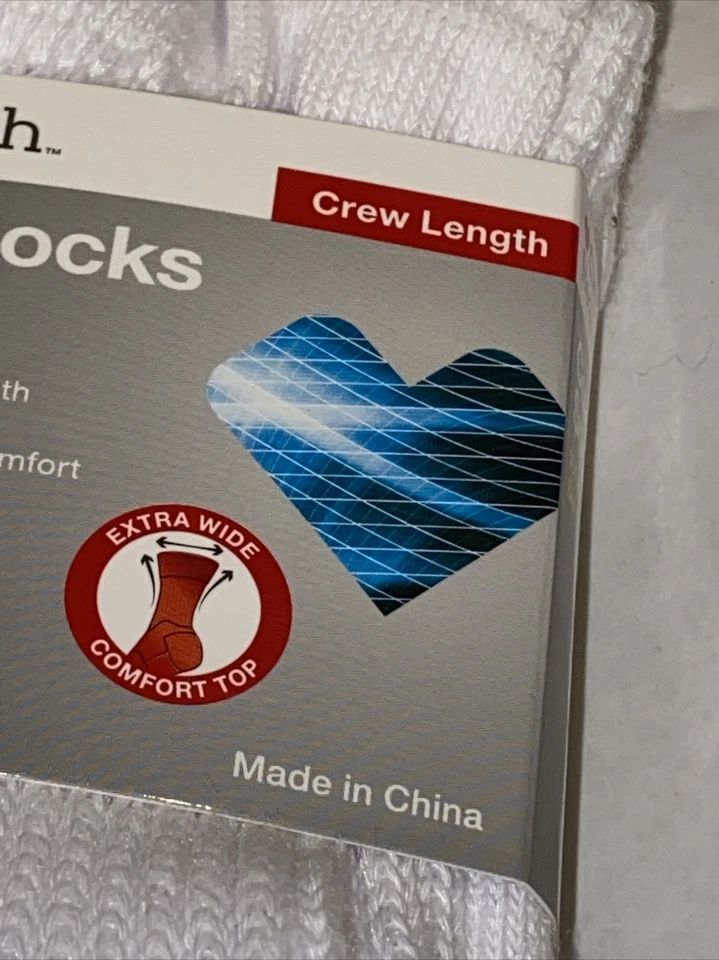 Calcetines Confort 2 Pares - Blanco - Diabético - Unisex S/M ~ CVS Health Crew Longitud  Foto 3 de 4