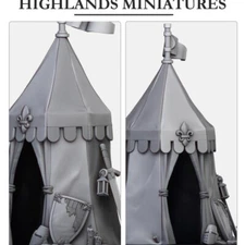 Gallia Tent and Post - Highlands Miniatures - The Medieval Kingdom 28mm
