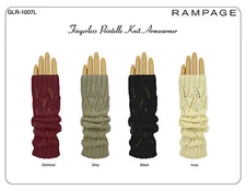 Rampage Fingerless Pointelle Knit Armwarmer One Size - GLR-1007L