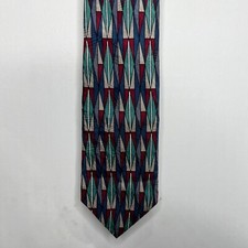 Mallory & Church Men's Necktie 3 ¾” Silk Made In USA Gray Teal Blue Maroon Beige