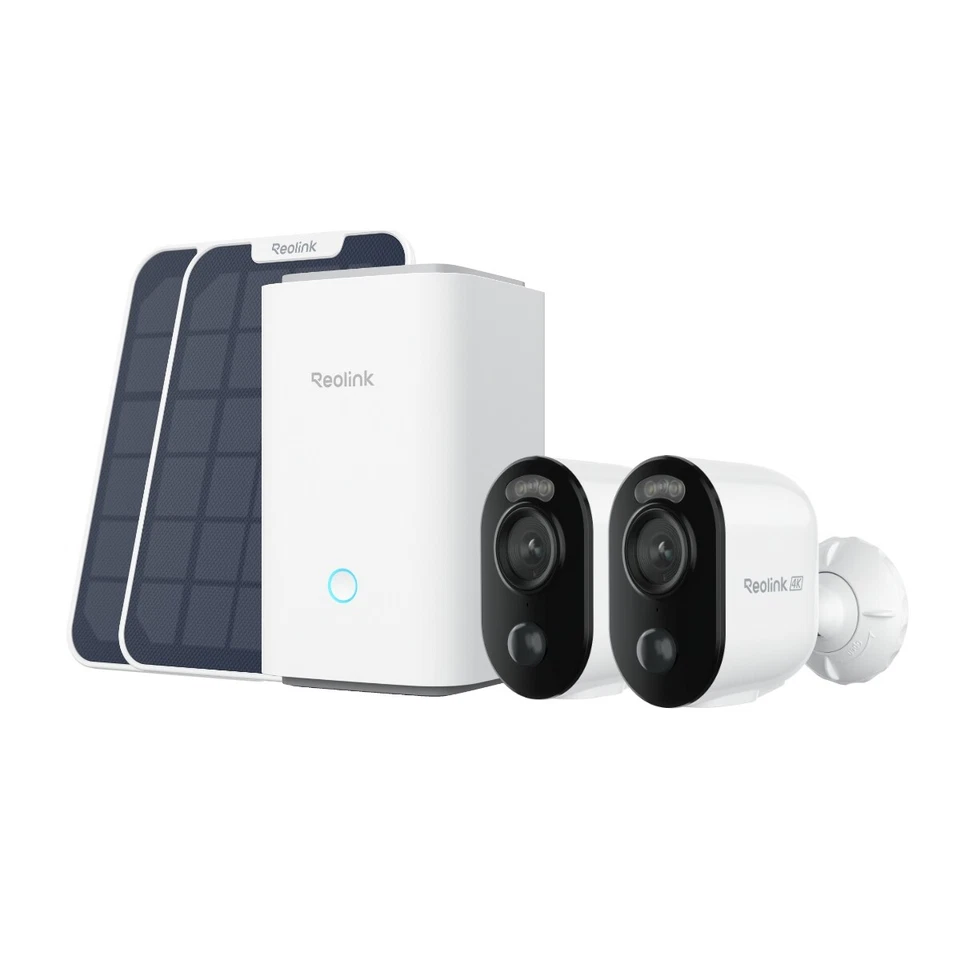 Reolink Argus 3 Ultra 2-Kamera-Set Überwachungskamera Aussen Akku Set  Home Hub