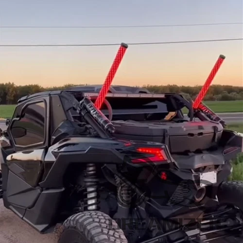 2FT Thick LED Whip Spiral Chasing Fat Whip Lights for Can-Am Maverick X3 Max UTV